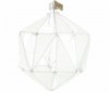 elegancka bombka wielościan / Weinachtspolygon 11cm - mattiert